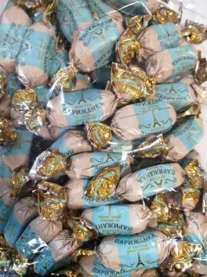 Šokolādes konfektes Parižanka krem-late 1kg 1/4 (24.01.27) Ukraina