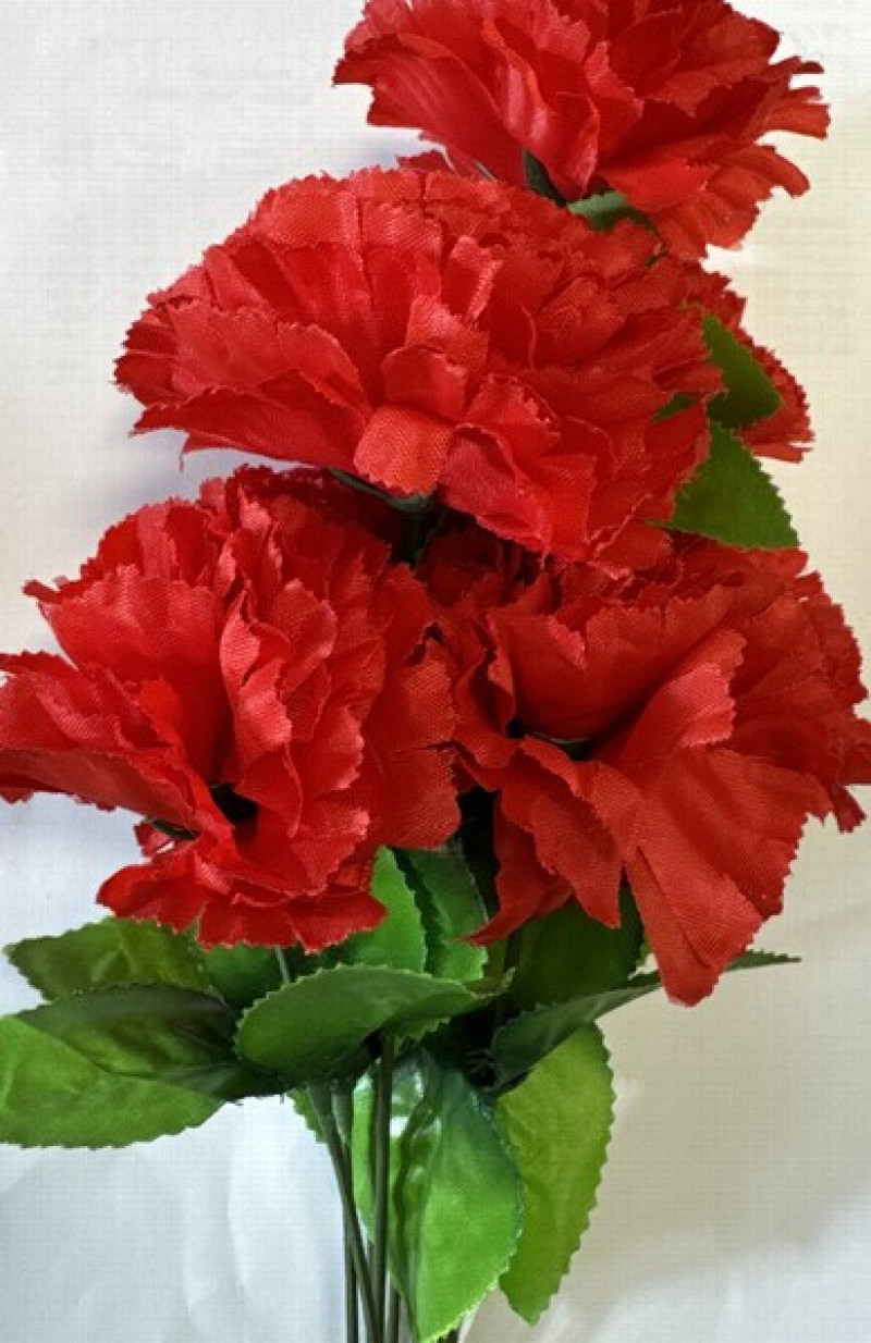 Mākslīgie ziedi Neļķes Art.Q 152 (sarkans, oranžs)