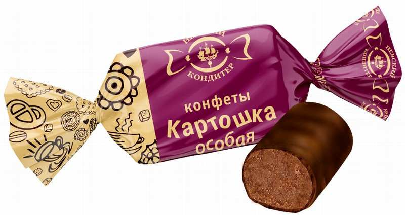 Šokolādes konfekte Kartoška 1kg(10.06.26)Krievija