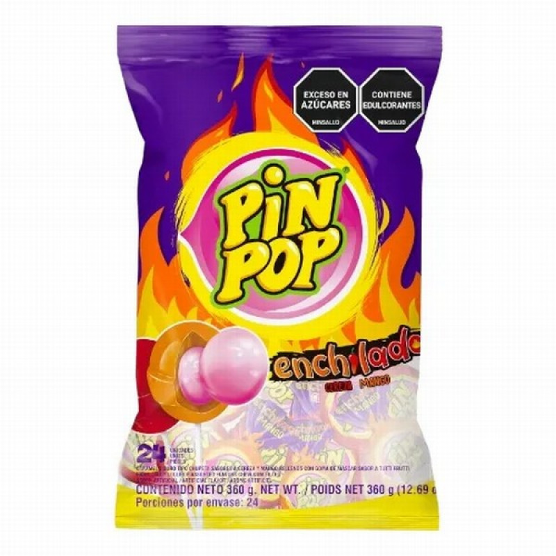 Ledenes uz kociņa PinPop Mango Enchilado 17g*24gb  (24.04.27)