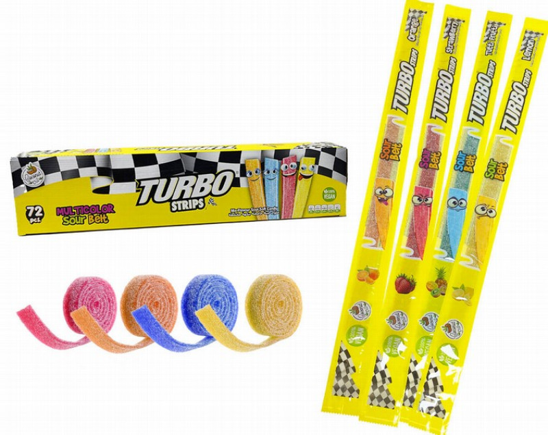 Želejkonfektes Belts Turbo sour 15g*72gb (10.2026) Turcija