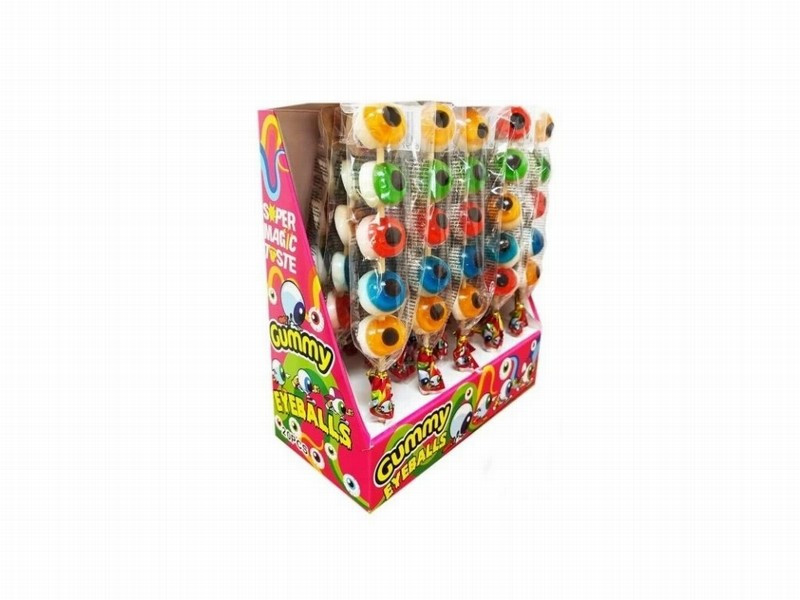 Želejkonfektes uz kociņa Eyeballs Gummy  18g*20gb (14.03.28) Ķīna