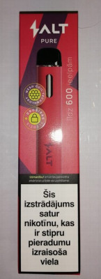 Elektroniskā cigarete vienreizlietojamā SALT pure Cardinal red 20mg/ 2ml