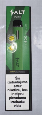 Elektroniskā cigarete vienreizlietojamā SALT pure Fresh green 20mg/ 2ml