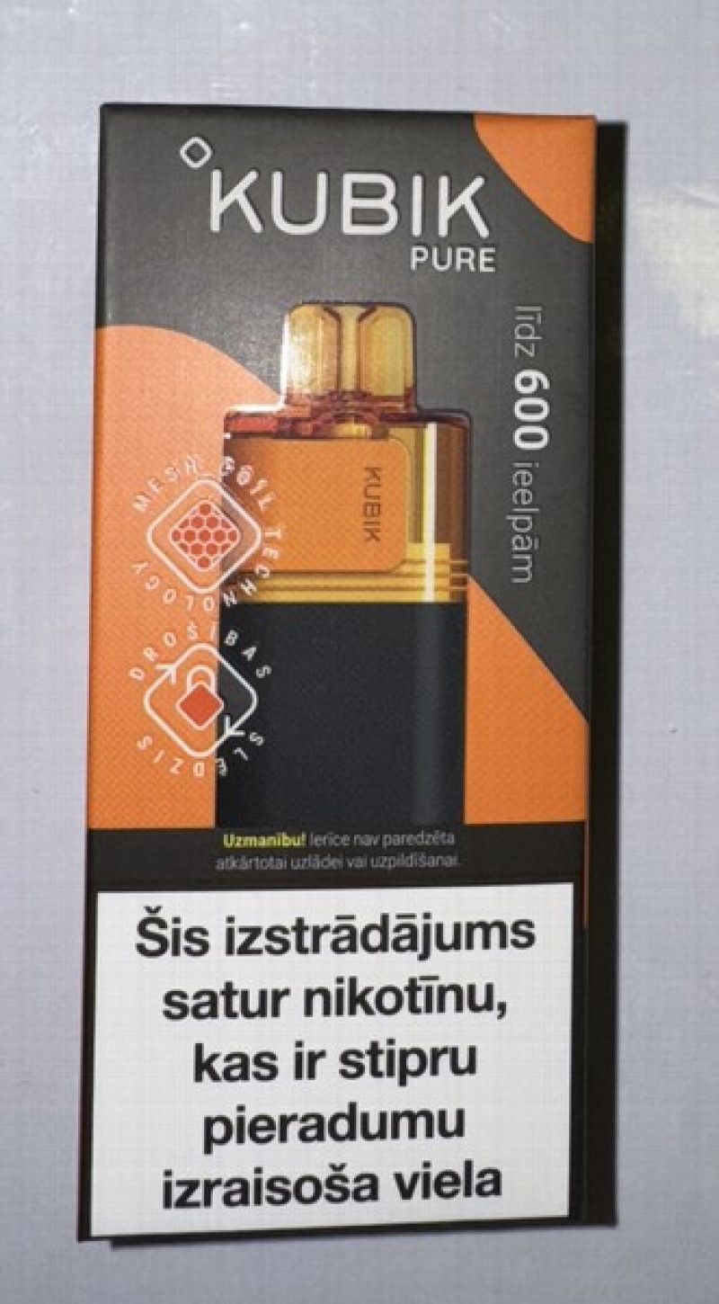 Elektroniskā cigarete vienreizlietojamā KUBIK Fire orange 20mg/ 2ml