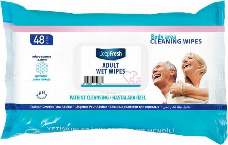 Mitrās salvetes Deep fresh Adult 48gb