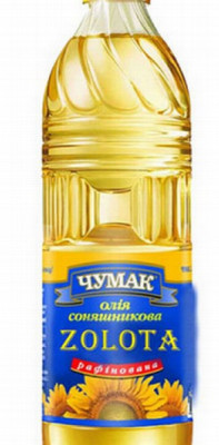 Eļļa Zolota saulespuķu rafinēta 1L 1/15 Ukraina