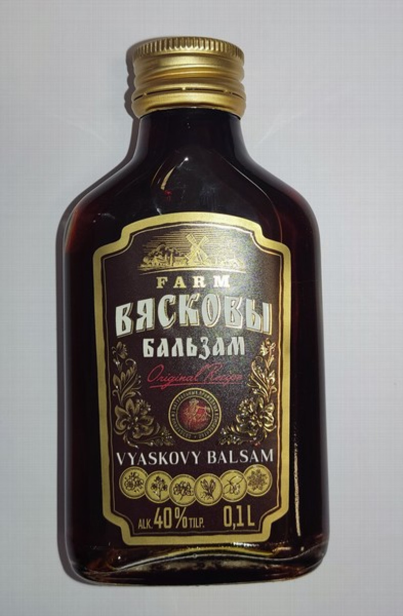 Melnais balzams Farm Viaskovy 0.1L 40% Latvija