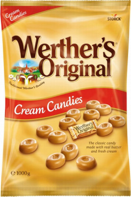 Karameles Werther's Original krējuma 1kg (31.07.26)Vācija