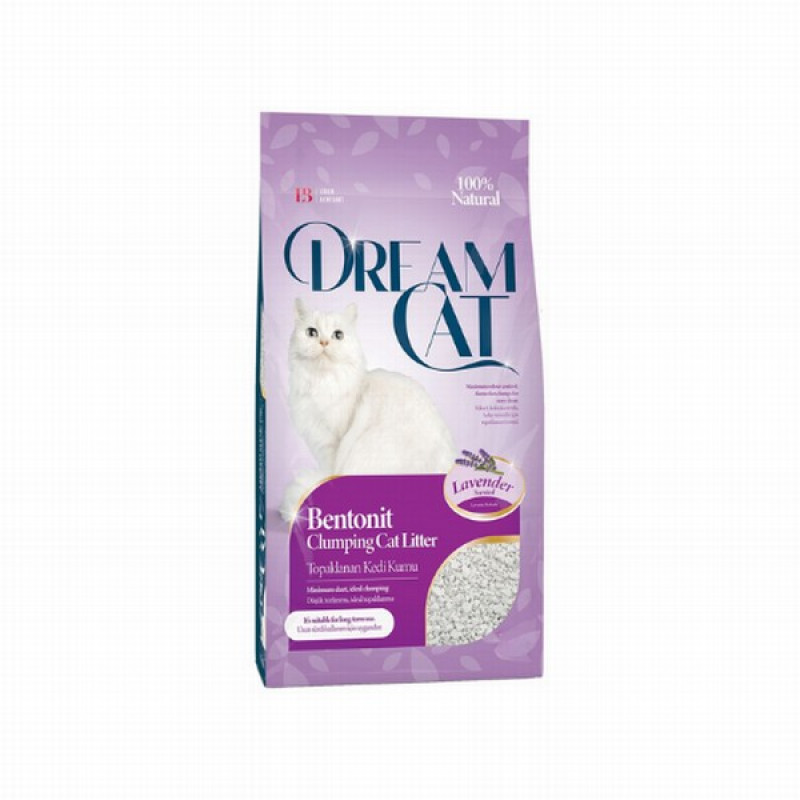 Smiltis kaķu tualetei cementējošas Dream cat Lavander 10l(25.08.28)