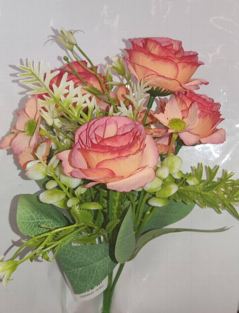 Mākslīgie ziedi Rožu pušķis art.7409