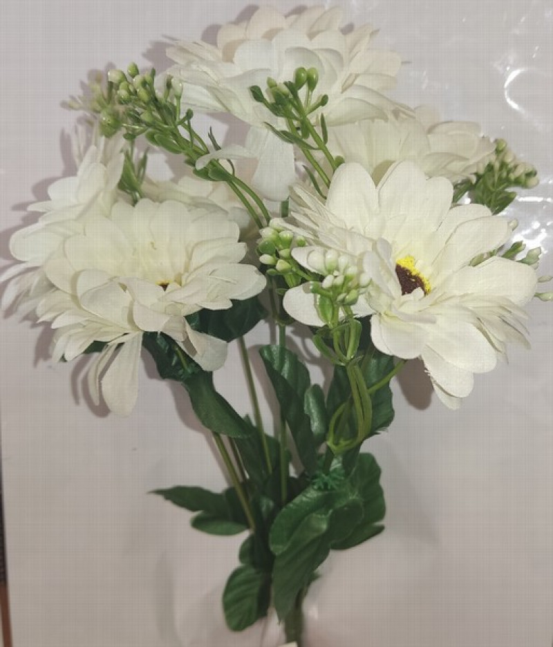 Mākslīgie ziedi pušķis balts art.6991