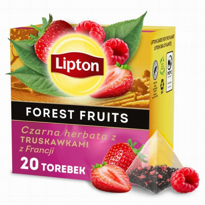 Tēja Lipton melnā ar meža ogām 20gb*1.7g(30.04.27)Polija