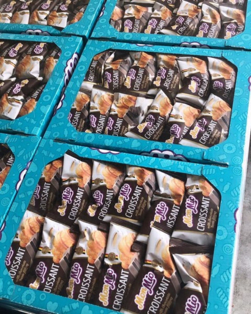Kruasāns Mon Mio ar šokolādes pildījumu 45g 1/24(19.09.26)(cena, ja ņem veselu iepakojumu)Ukraina