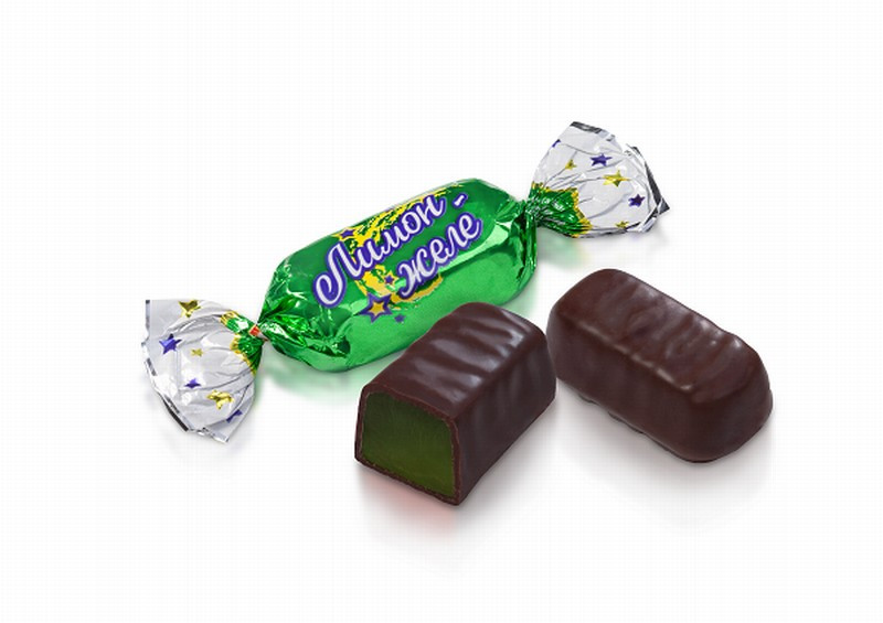 Šokolādes konfektes Lemon Jelly 1kg 1/8 (10.08.26)Ukraina