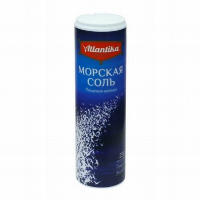 Sāls SMALKĀ  Atlantika dabīgā jūras 1/18 250g(18.08.27)