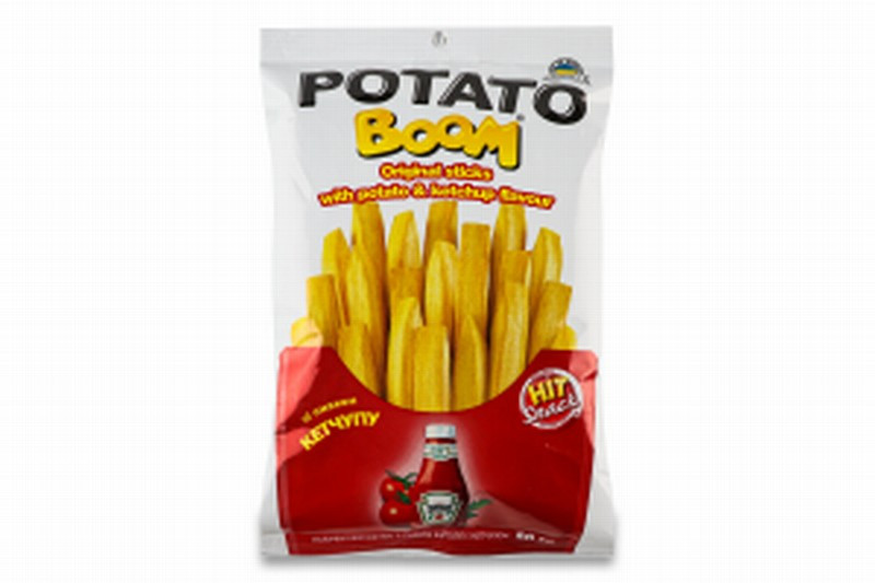 Čipsi Potato Boom ar kečupa garšu 50g 1/30 Ukraina(17.06.26)
