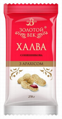 Halva Zolotoj Vek saulespuķu ar zemesriekstiem 270g Ukraina