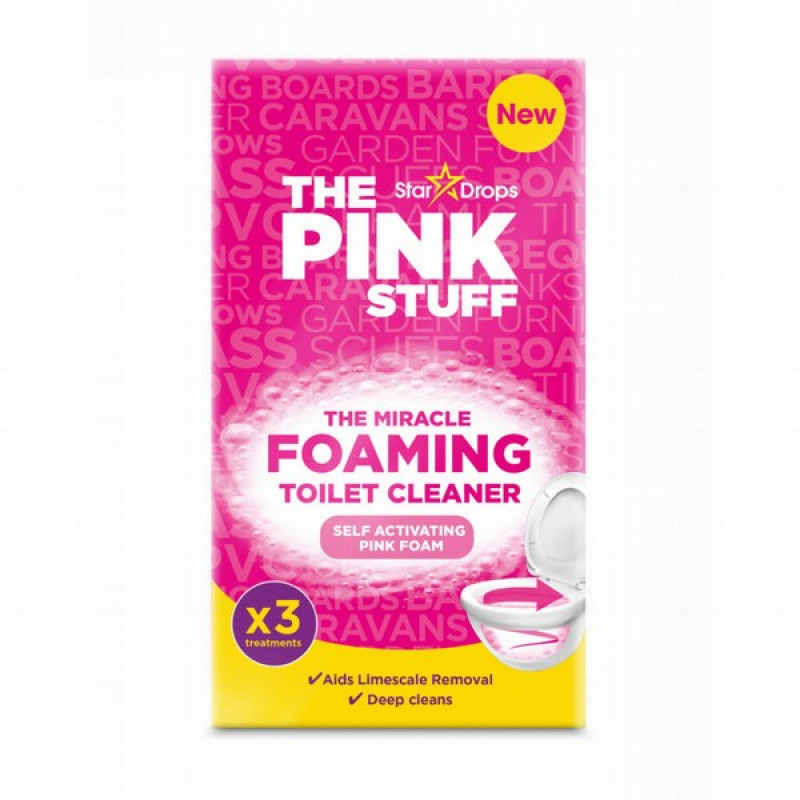 Tualetes tīrīšanas līdzeklis Star Drop Pink Suff Foaming cleaner 3x100g(02.04.2030)Lielbritānija