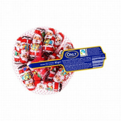 Šokolādes figūriņas Only Santa clauses 80g (30.04.27)Austrija (Ziemassvētki)