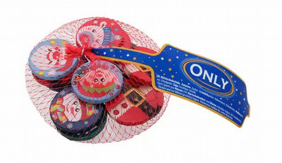 Šokolādes monētas Only 85g (31.12.26)Austrija (Ziemassvētki)