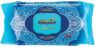 Mitrās salvetes Compact Turquoise 120gb Turcija(28.01.28)