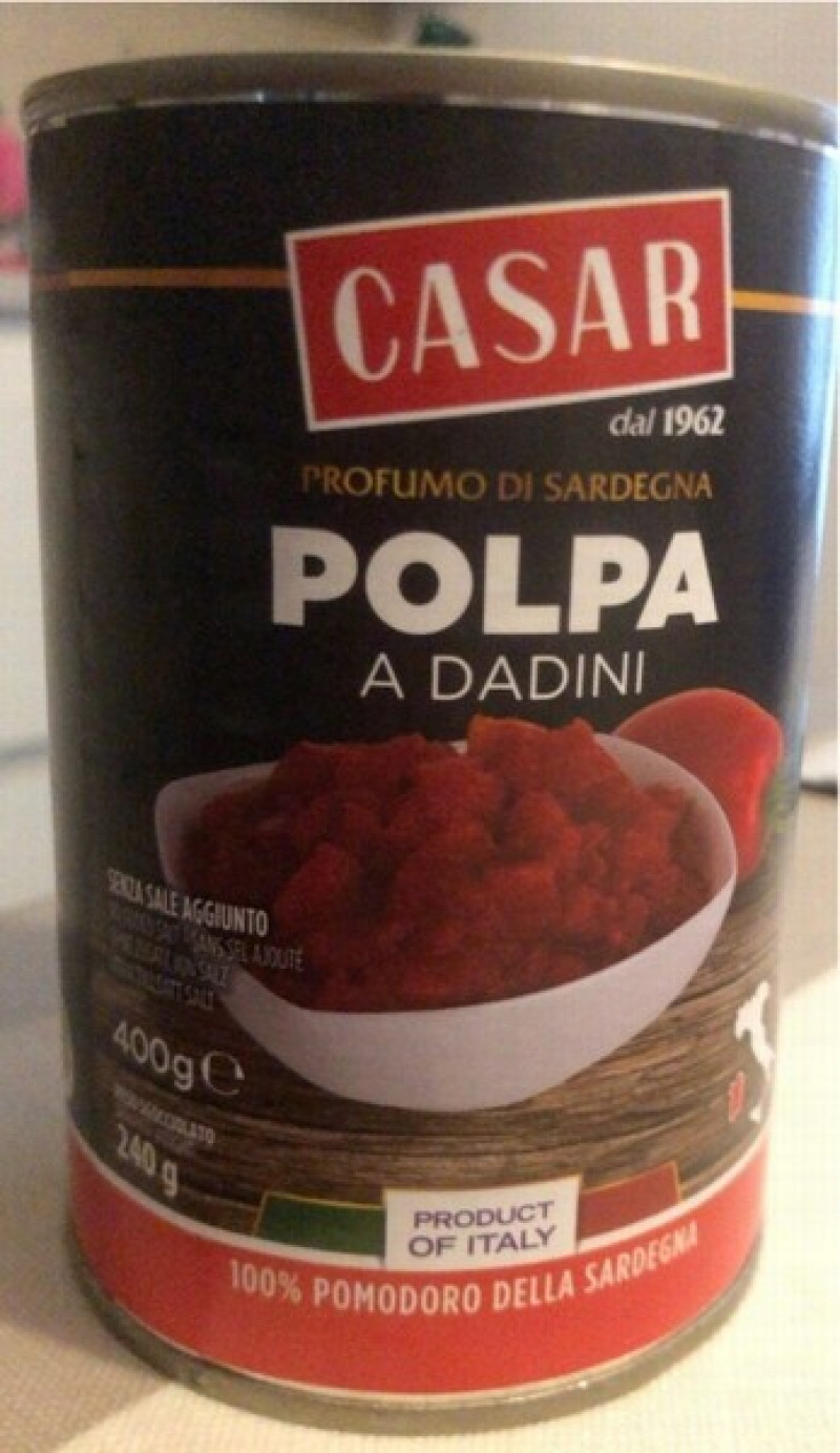 Tomāti savā sulā mizoti 400g Casar 1/24 (31.12.27) Itālija