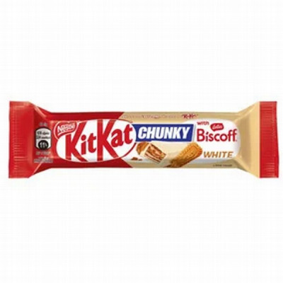 Šokolādes batoniņš Chunky white biscoff 42g Bulgārija