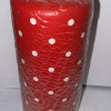 Svece Diana 7x15cm cilindra "Punkti" sarkana 1*12 Latvija