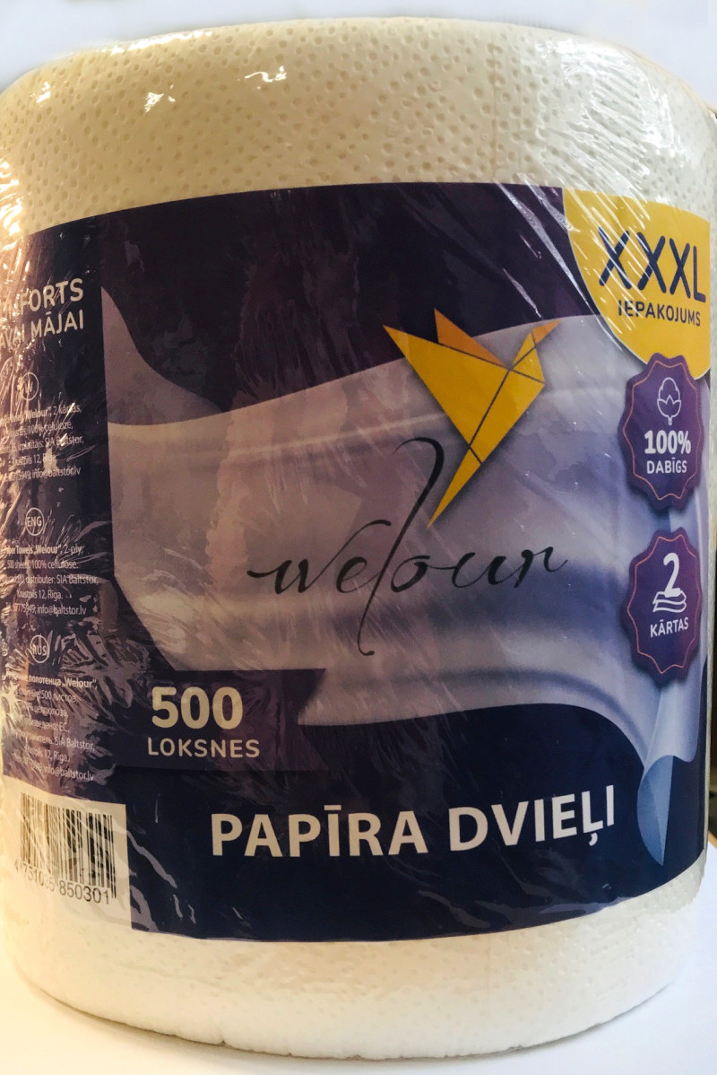 Papīra dvieļi Welour XXXL 2-slāņu 