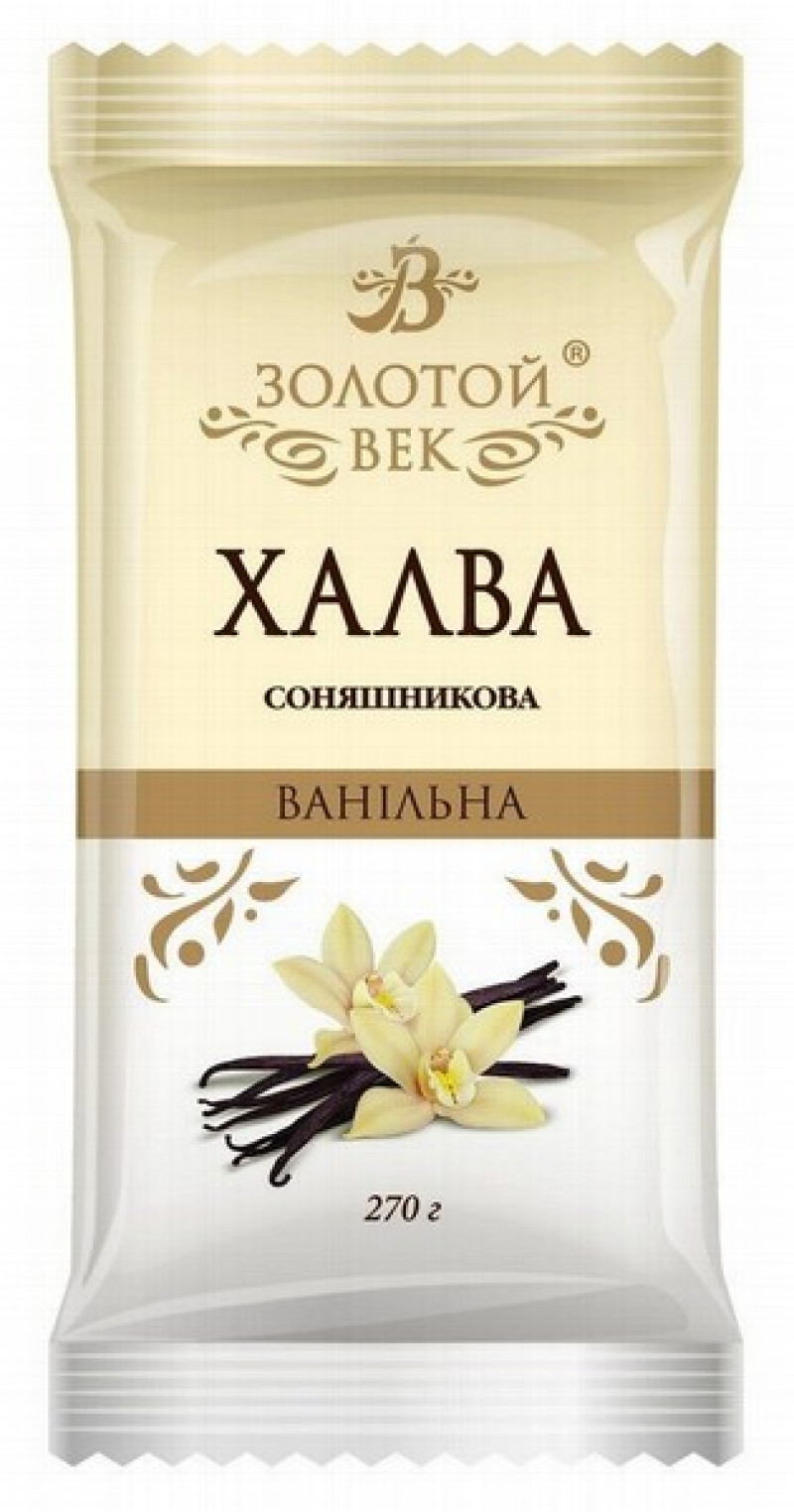 Halva Zolotoj Vek saulespuķu ar vaniļas garšu 270g(19.05.26) Ukraina