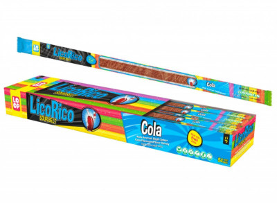 Želejkonfektes Licorico Sour belts cola 20g*72gb (07.12.26)
