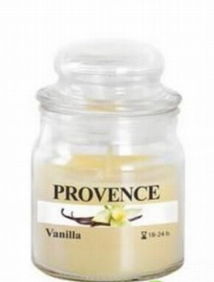 Svece aromātiska Vaniļa stiklā 9cm 1/6 Slovēnija