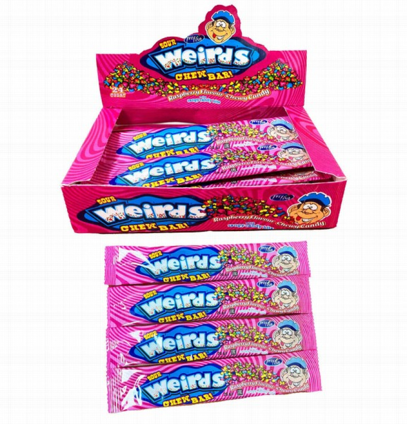 Dražejas Weirds Rasspberry 20g*24gb (14.08.26)Ķīna