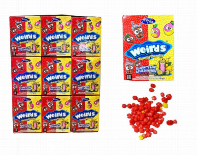 Dražejas Weirds Raspberry cola lomonade 45g*36gb (24.06.26)Ķīna