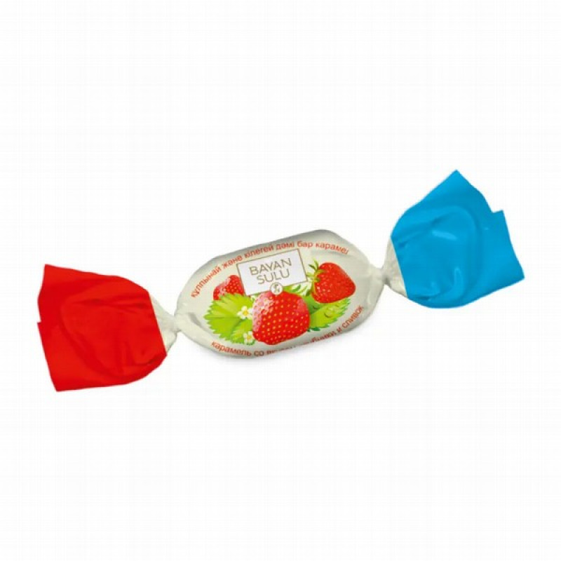Karamele Bajan Sulu Klubnika sļivki ar zemeņu garšu 1kg (26.10.2026) Kazahstāna