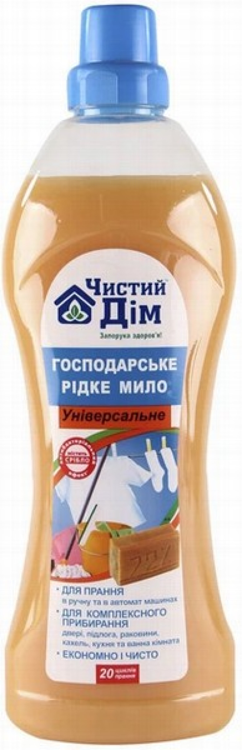 Šķidrās ziepes saimniecības 1L "Tīra māja" unversālās( )Ukraina