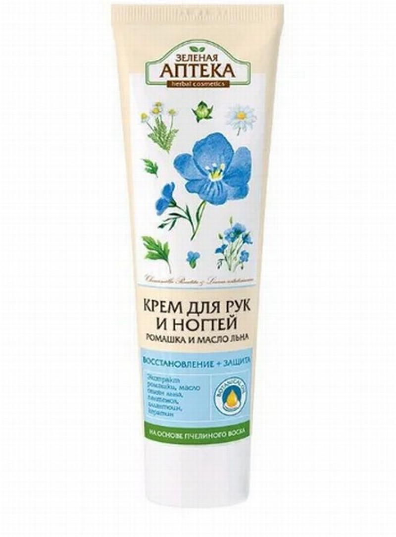 Roku krēms Zeļjonaja Apteka kumelīšu un linsēklu eļļu 100ml