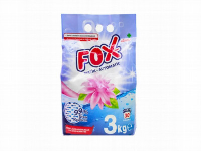 Veļas pulveris krāsainai,baltai veļai 3kg Foxtem