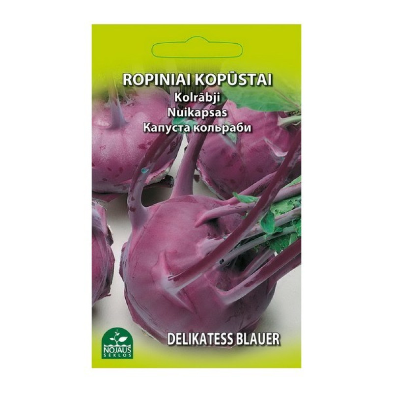 Sēklas Kolrābji Delikatess Blauer 2g.