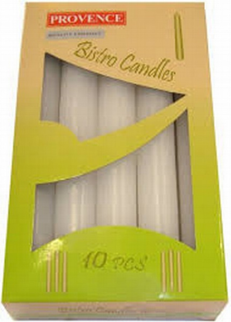 Bistro sveces 10gb (17cm) baltas