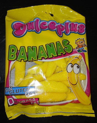 Želejkonfektes Dulceplus Sugared Bananas 100gr 1/12 (07.10.27) Spānija