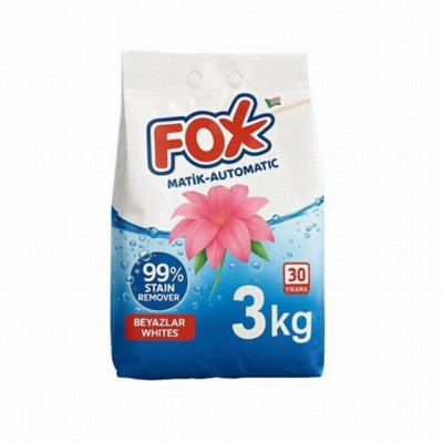 Foxtem Veļas mazg.pulveris baltai veļai Automāts 3kg.(08.26.) 1/6