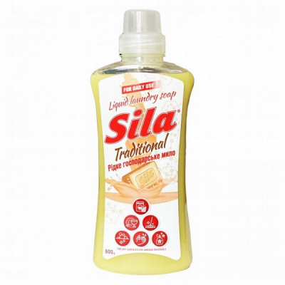 SILA Šķidras saimniecības ziepes 600ml(22.05.28.)1/36