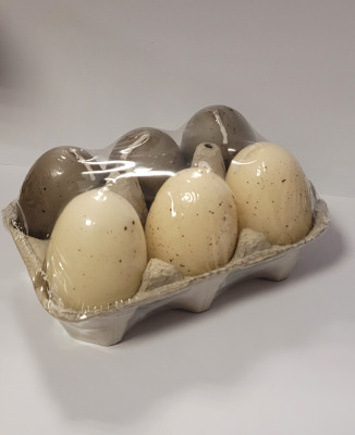 Svece olas presētas 6-pk raibas 4.5x6cm Latvija