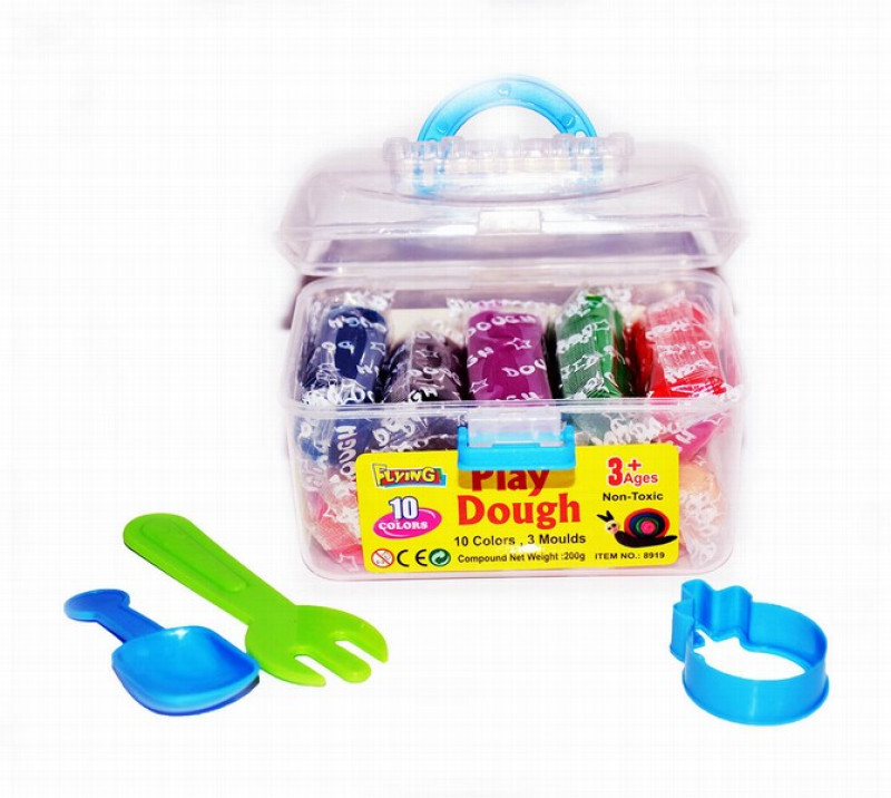 Plastilīns 10 krāsu play dough 