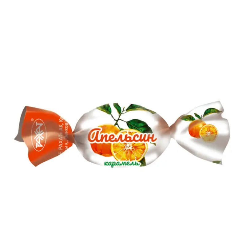 Karameles ar apelsīnu garšu RAHAT 1kg (1/6) (17.11.26) Kazahstāna