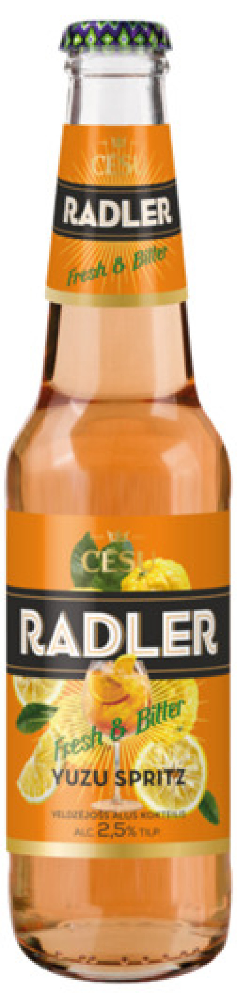 Alus Cēsu Radler Yuzu Spritz 2.5% 0.33L 1/24 DEPOZĪTS 0.10eur (27.08.26) Latvija