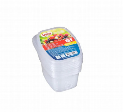 Salātu kārbas un vāki 0,500ml 5gb saldēšanai