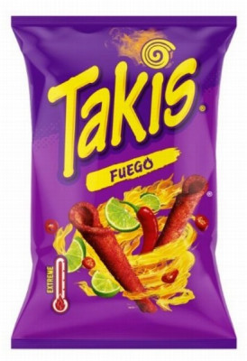 Kukurūzas čipsi TAKIS Fuego 100g 1/30 (02.08.26.) Spānija